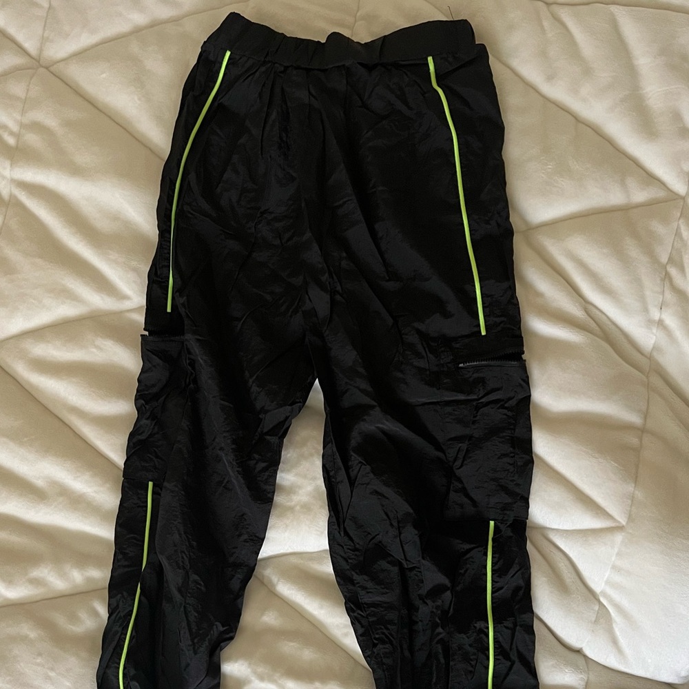 Neon green and black jogger